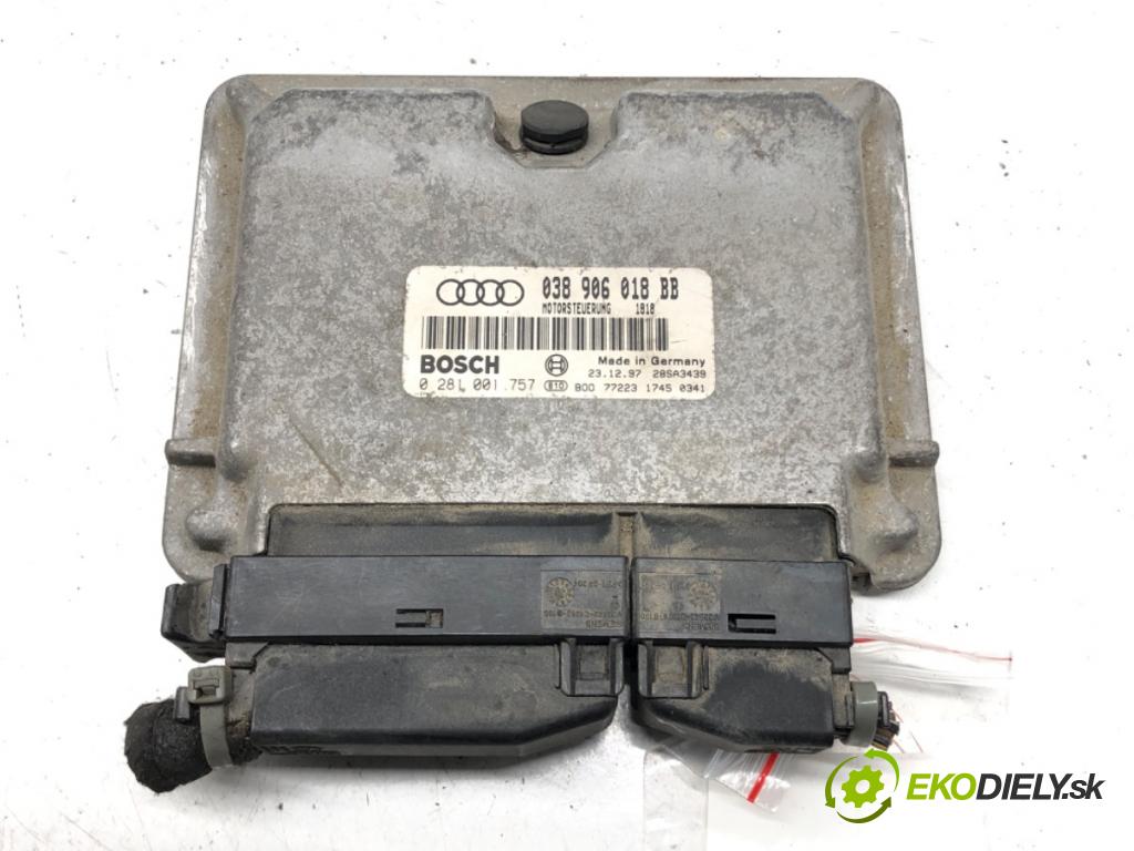 AUDI A3 (8L1) 1996 - 2006    1.9 TDI 66 kW [90 KM] olej napędowy 1996 - 2001  riadiaca jednotka Motor 038906018BB (Riadiace jednotky)