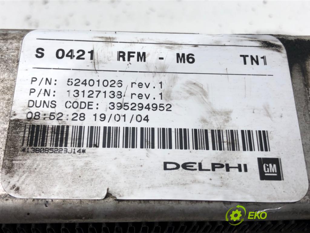 OPEL MERIVA A nadwozie wielkoprzestrzenne (MPV) (X03) 2003 - 2010    1.7 DTI (E75) 55 kW [75 KM] olej napędowy 2003 - 2  intercooler 52401245 (Chladiče nasávaného vzduchu (intercoolery))