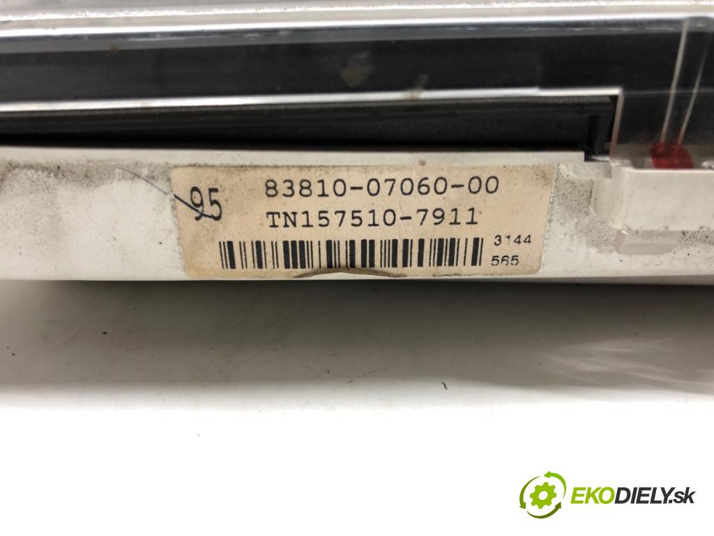 TOYOTA AVALON sedan (_X2_) 1999 - 2005    3.0 (MCX20) 157 kW [214 KM] benzyna 1999 - 2004  Prístrojovka 83810-07060 (Prístrojové dosky, displeje)