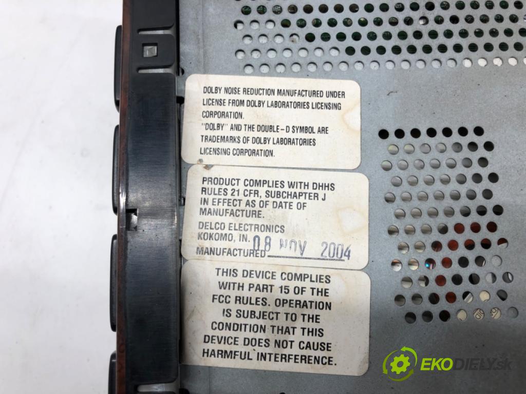 TOYOTA AVALON sedan (_X2_) 1999 - 2005    3.0 (MCX20) 157 kW [214 KM] benzyna 1999 - 2004  RADIO 86120-AC132 (Audio zariadenia)