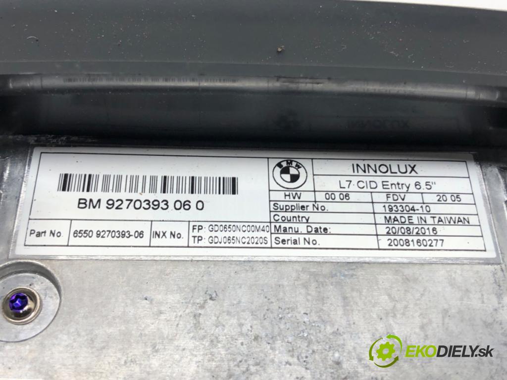 BMW 3 (F30, F80) 2011 - 2018    340 i xDrive 240 kW [326 KM] benzyna 2015 - 2018  Dislpej 9270393 (Prístrojové dosky, displeje)