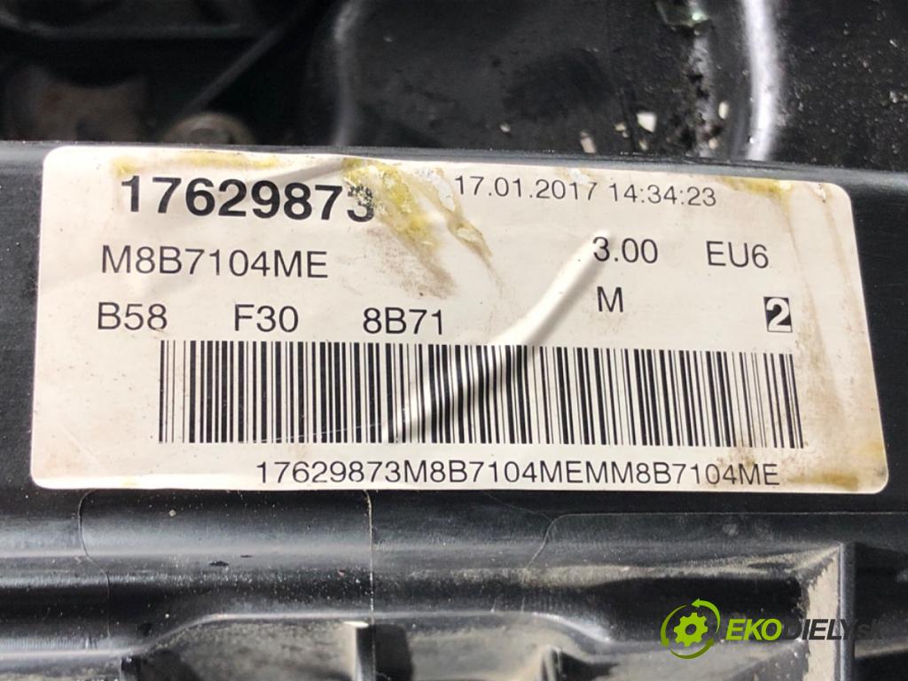 BMW 3 (F30, F80) 2011 - 2018    340 i xDrive 240 kW [326 KM] benzyna 2015 - 2018  Motor B58B30A (Motory (kompletné))