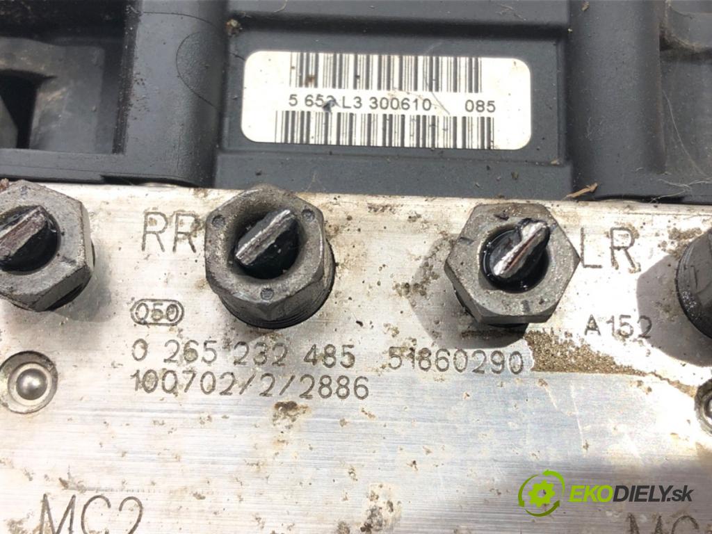 FIAT PUNTO EVO (199_) 2008 - 2022    1.4 (199AXB1A) 57 kW [77 KM] benzyna 2009 - 2012  Pumpa ABS 51860290 (Pumpy ABS)