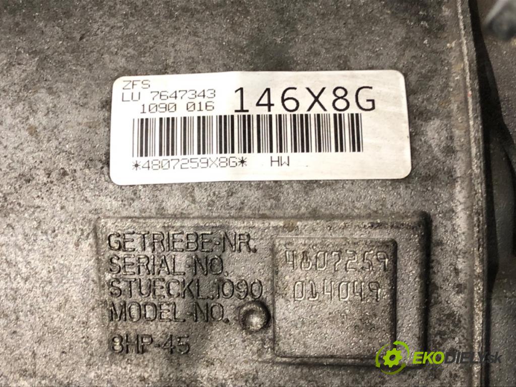 BMW 3 Touring (F31) 2012 - 2019    320 d 135 kW [184 KM] olej napędowy 2012 - 2016  Prevodovka 7647343 (Prevodovky)