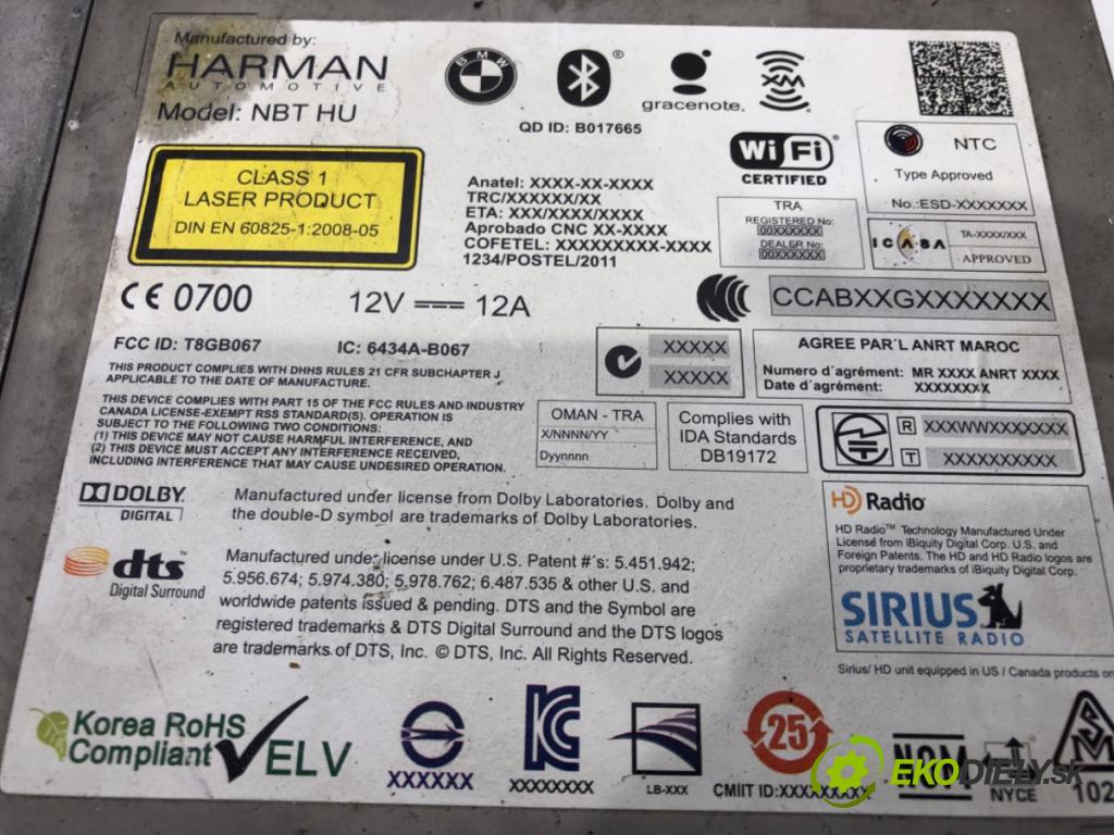 BMW 3 Touring (F31) 2012 - 2019    320 d 135 kW [184 KM] olej napędowy 2012 - 2016  čítač navigácie 9290357 (Ostatné)