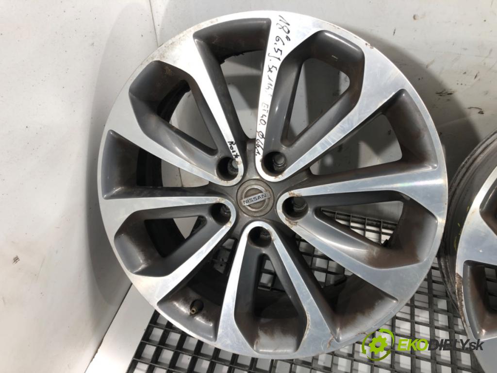 NISSAN QASHQAI / QASHQAI +2 I (J10, NJ10, JJ10E) 2006 - 2014    ---  disky hliníkové 18 6,5J 5X114,3 66,1 ET40 8086-7