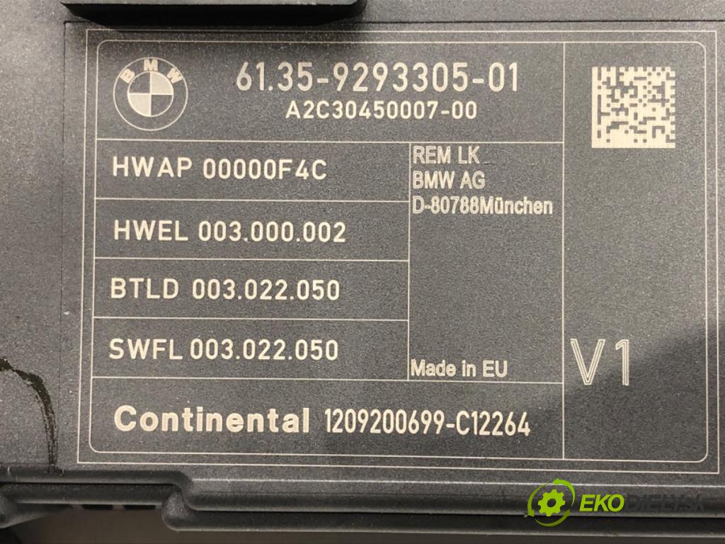 BMW 3 Touring (F31) 2012 - 2019    320 d 135 kW [184 KM] olej napędowy 2012 - 2016  Modul komfortu 9293305 (Moduly komfortu)