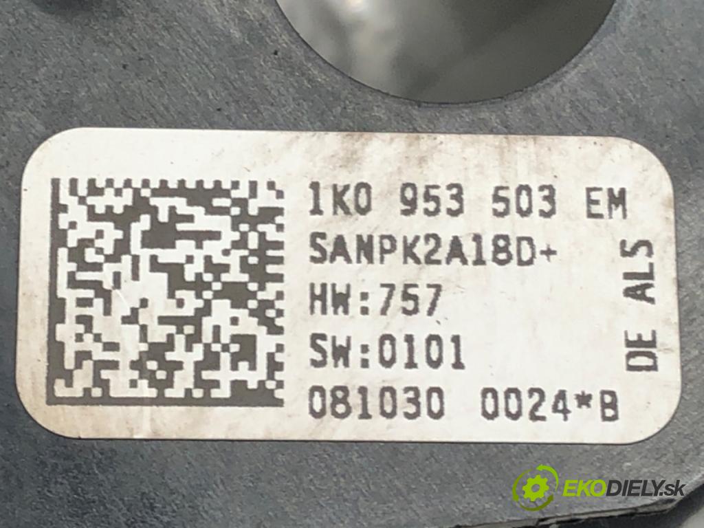 SEAT LEON (1P1) 2005 - 2013    1.4 TSI 92 kW [125 KM] benzyna 2007 - 2012  Prepínač kombinovaný 1K0953503EM (Prepínače, spínače, tlačidlá a ovládače kúrenia)