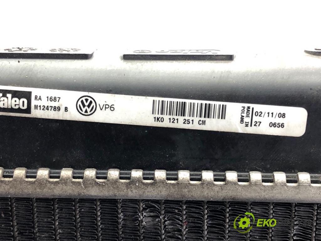 SEAT LEON (1P1) 2005 - 2013    1.4 TSI 92 kW [125 KM] benzyna 2007 - 2012  intercooler 1K0121251CM (Chladiče nasávaného vzduchu (intercoolery))
