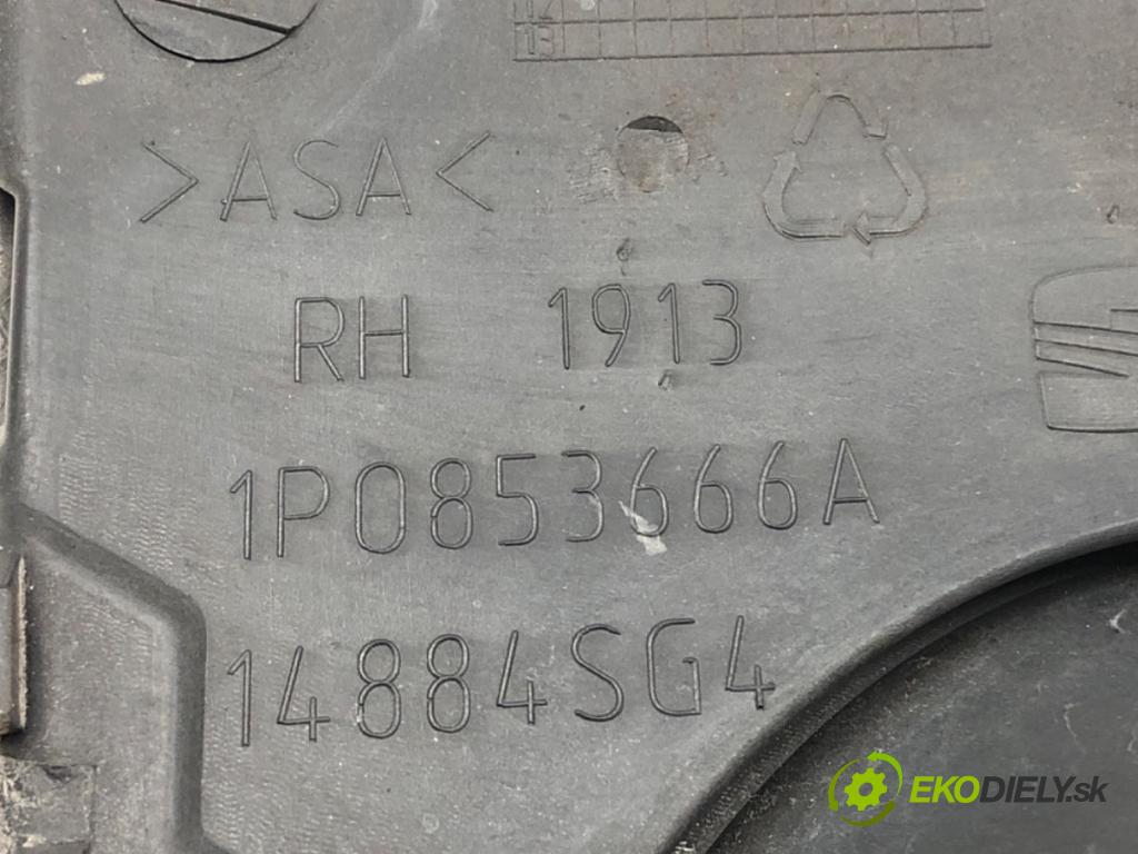 SEAT LEON (1P1) 2005 - 2013    1.4 TSI 92 kW [125 KM] benzyna 2007 - 2012  mří nárazníka přední část pravá 1P0853666A