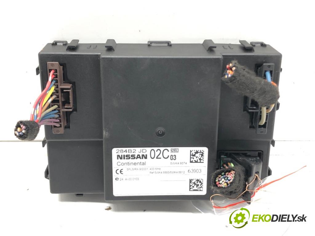 NISSAN QASHQAI / QASHQAI +2 I (J10, NJ10, JJ10E) 2006 - 2014    1.6 84 kW [114 KM] benzyna 2007 - 2013  Modul komfortu 284B2JD02C (Moduly komfortu)