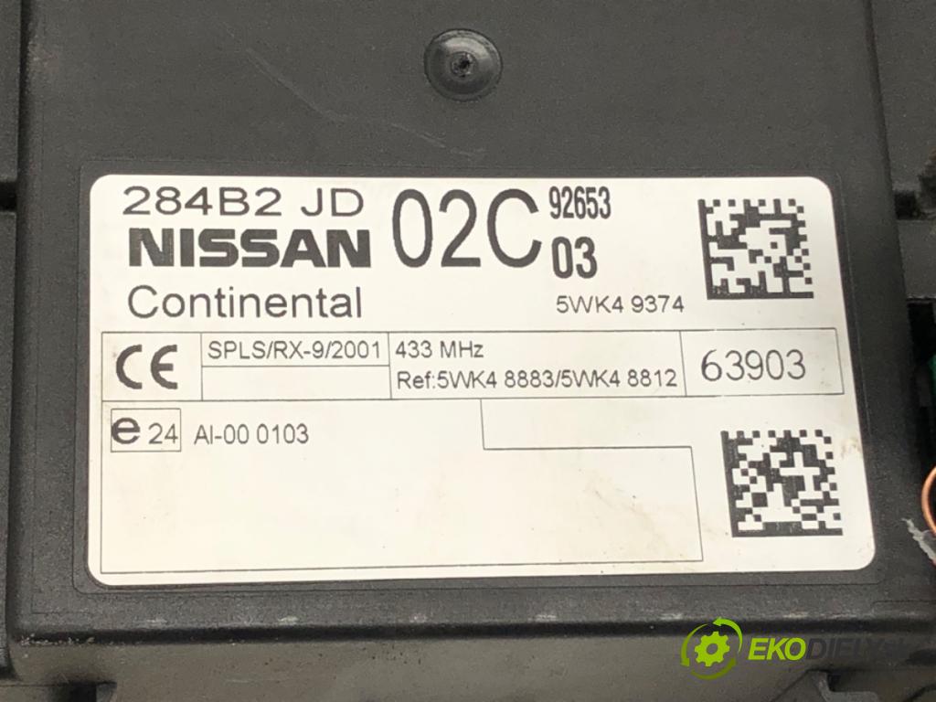 NISSAN QASHQAI / QASHQAI +2 I (J10, NJ10, JJ10E) 2006 - 2014    1.6 84 kW [114 KM] benzyna 2007 - 2013  Modul komfortu 284B2JD02C (Moduly komfortu)