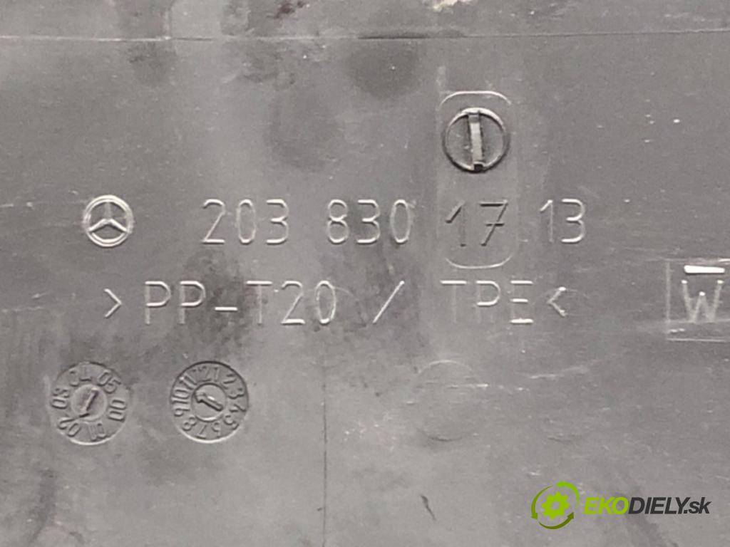 MERCEDES-BENZ KLASA C (W203) 2000 - 2007    C 200 Kompressor (203.042) 120 kW [163 KM] benzyna  Torpédo, plast pod čelné okno 2038301713 (Torpéda)
