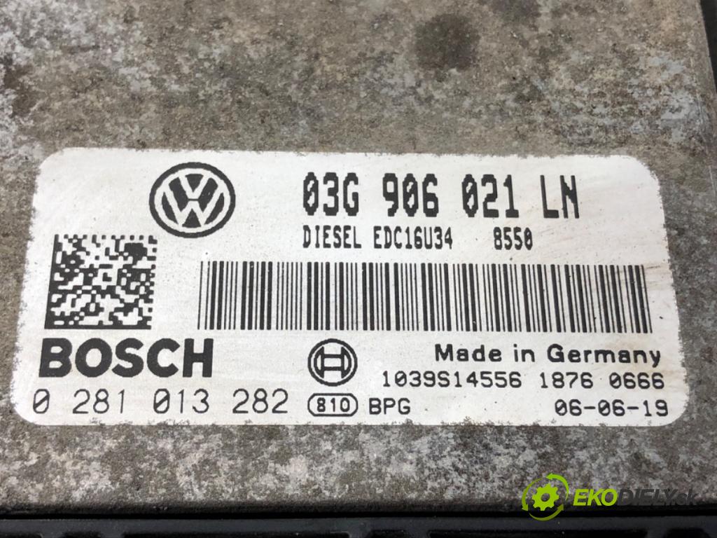 SEAT ALTEA (5P1) 2004 - 2022    1.9 TDI 77 kW [105 KM] olej napędowy 2004 - 2022  riadiaca jednotka Motor 03G906021LN (Riadiace jednotky)