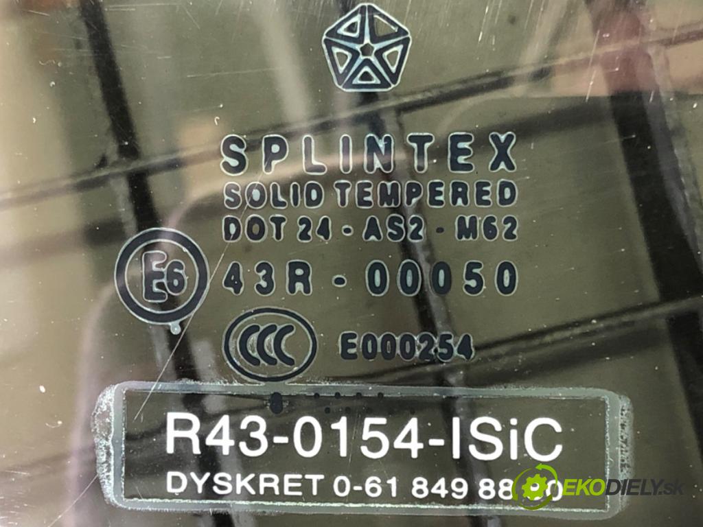 JEEP GRAND CHEROKEE III (WH, WK) 2004 - 2011    3.0 CRD 160 kW [218 KM] olej napędowy 2005 - 2010  okno zadní část dveří  (Okna zadní)