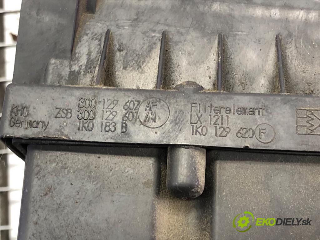 VW TOURAN (1T1, 1T2) 2003 - 2010    1.9 TDI 77 kW [105 KM] olej napędowy 2003 - 2010  Obal filtra vzduchu 3C0129607AF (Obaly filtrov vzduchu)