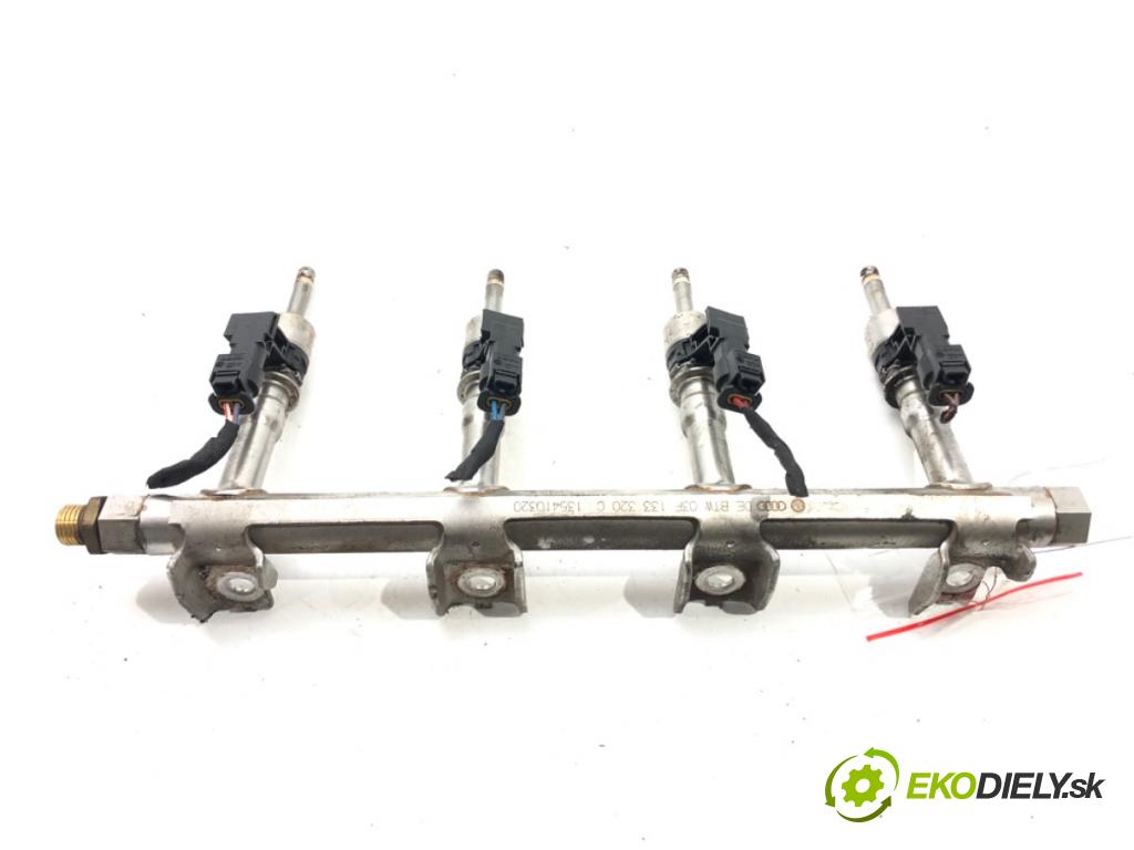 SEAT IBIZA IV (6J5, 6P1) 2008 - 2017    1.2 TSI 77 kW [105 KM] benzyna 2010 - 2012  Lišta vstrekovacia 03F906036B (Vstrekovacie lišty)