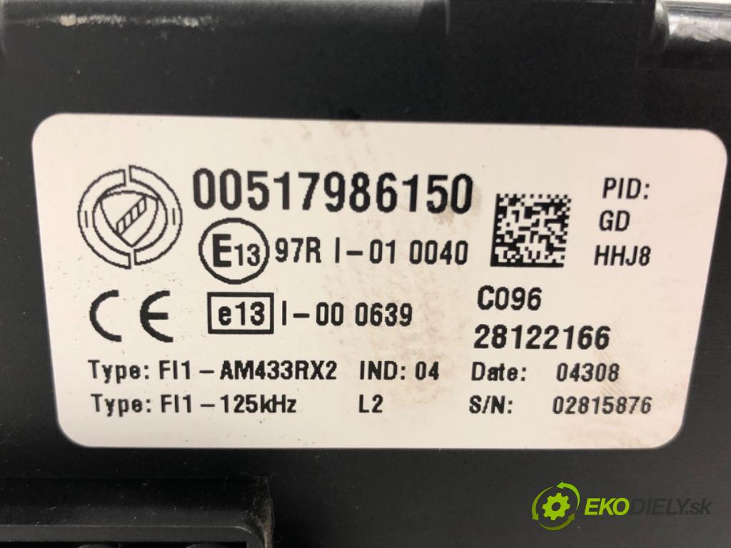 FIAT GRANDE PUNTO (199_) 2005 - 2022    1.4 (199AXB11, 199AXB1A, 199BXB1A, 199AXL1A) 57 kW  modul BSI 00517986150 (Pojistkové skříňky)
