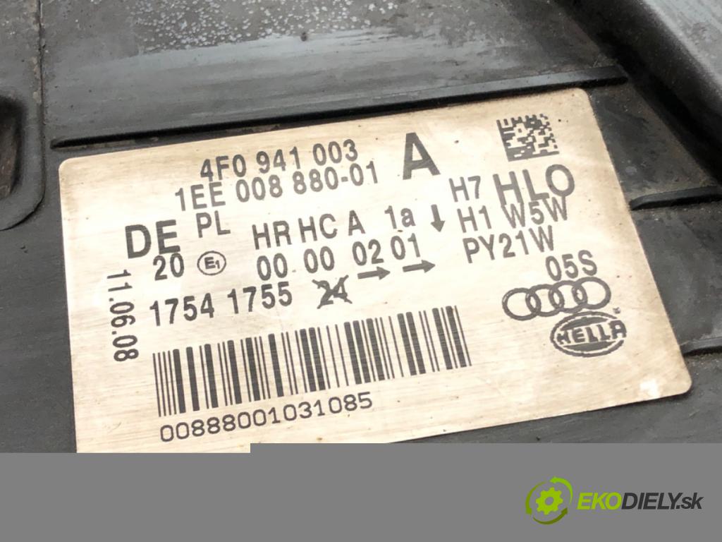 AUDI A6 C6 Avant (4F5) 2004 - 2011    2.7 TDI 132 kW [180 KM] olej napędowy 2005 - 2008  Svetlomet ľavy predný 4F0941003A