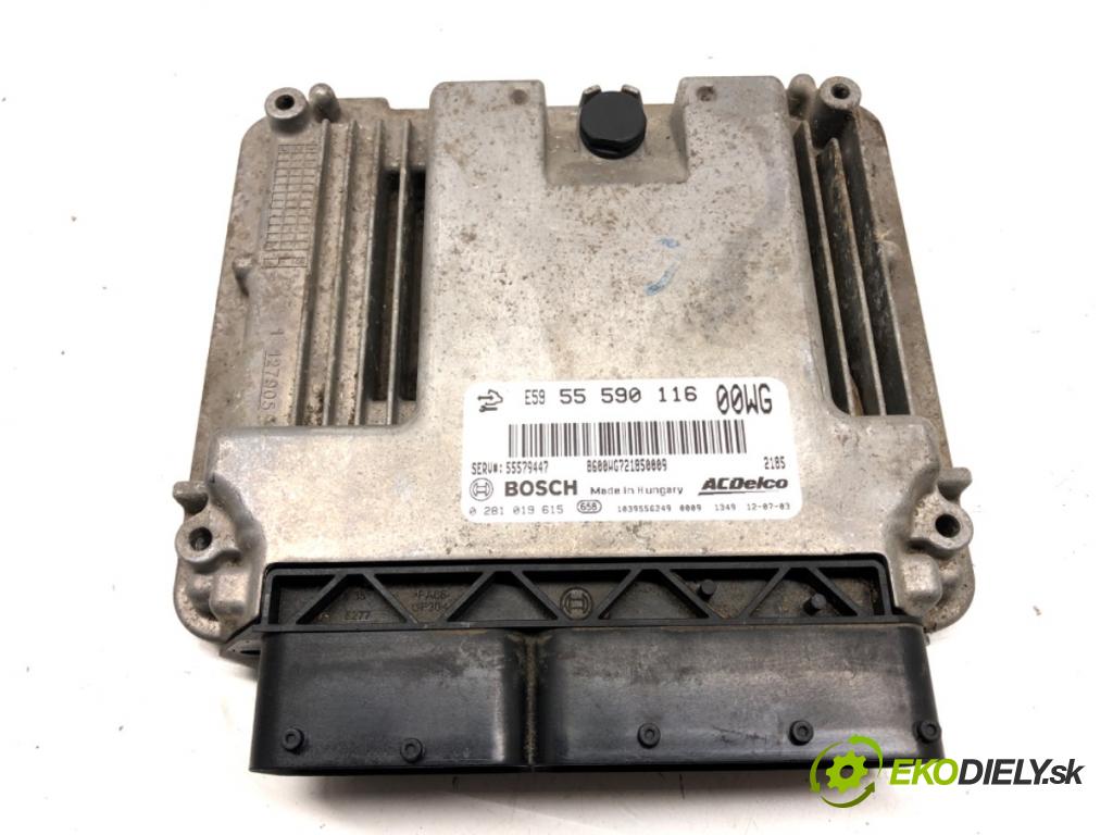 OPEL CORSA D (S07) 2006 - 2014    1.3 CDTI (L08, L68) 70 kW [95 KM] olej napędowy 20  riadiaca jednotka Motor 55590116 0281019615 (Riadiace jednotky)
