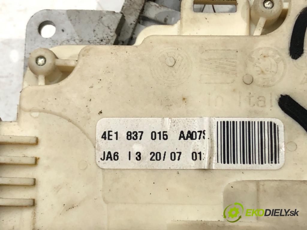 AUDI A8 D3 (4E2, 4E8) 2002 - 2010    3.0 TDI quattro 171 kW [233 KM] olej napędowy 2003  zámok dveře levý přední část 4E1837015AA