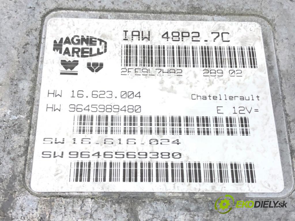CITROEN C3 I (FC_, FN_) 2002 - 2022    1.1 i 44 kW [60 KM] benzyna 2002 - 2022  riadiaca jednotka Motor 9646569380 IAW48P2.7C (Riadiace jednotky)