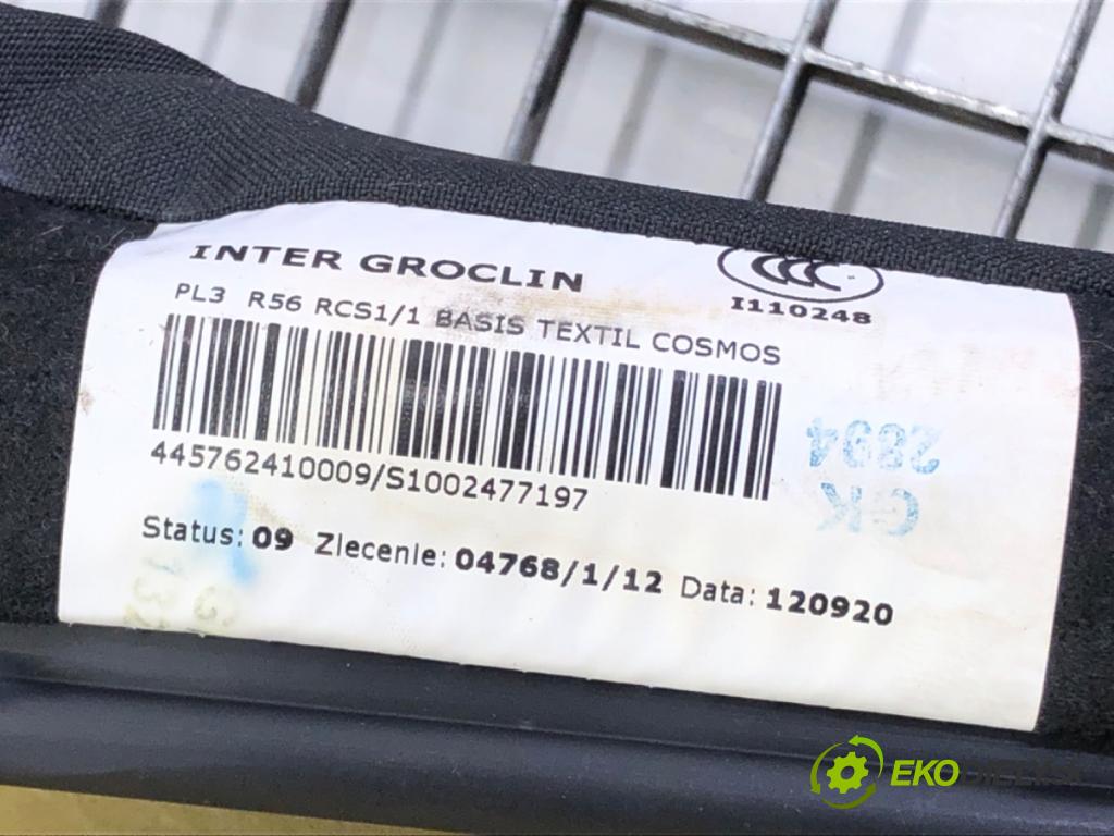 MINI MINI CLUBMAN (R55) 2006 - 2015    Cooper D 82 kW [112 KM] olej napędowy 2010 - 2014  Sedadlo druhý rad