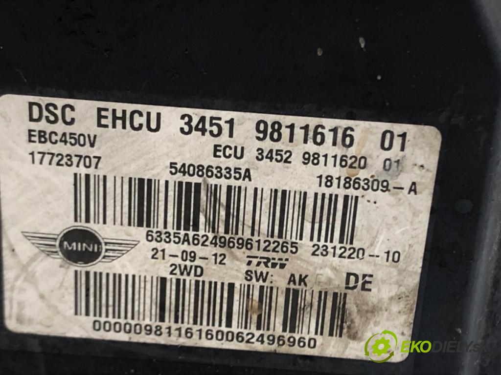 MINI MINI CLUBMAN (R55) 2006 - 2015    Cooper D 82 kW [112 KM] olej napędowy 2010 - 2014  Pumpa ABS 9811616 (Pumpy ABS)