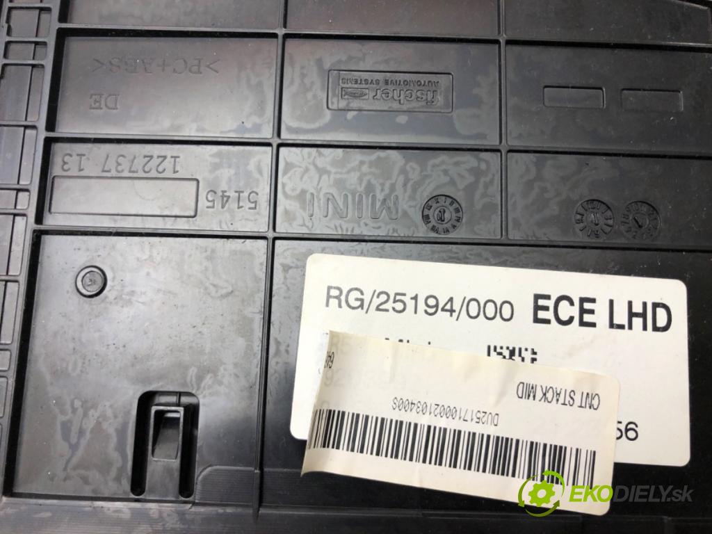 MINI MINI CLUBMAN (R55) 2006 - 2015    Cooper D 82 kW [112 KM] olej napędowy 2010 - 2014  Priehradka, kastlík spolujazdca  (Priehradky, kastlíky)