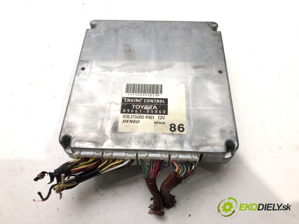 TOYOTA AVENSIS (_T25_) 2003 - 2008    1.8 (ZZT251_) 95 kW [129 KM] benzyna 2003 - 2008  riadiaca jednotka Motor 89661-05860 (Riadiace jednotky)