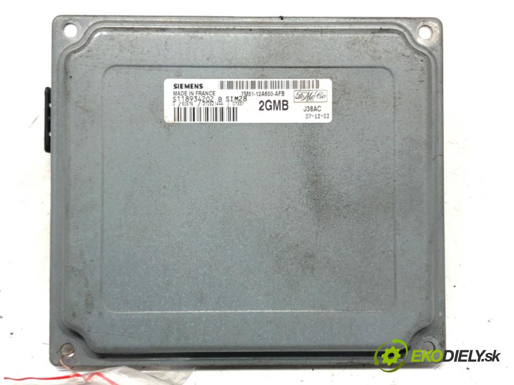 FORD FOCUS II (DA_, HCP, DP) 2004 - 2013    1.6 74 kW [100 KM] benzyna 2004 - 2012  riadiaca jednotka Motor 7M51-12A650-AFB (Riadiace jednotky)