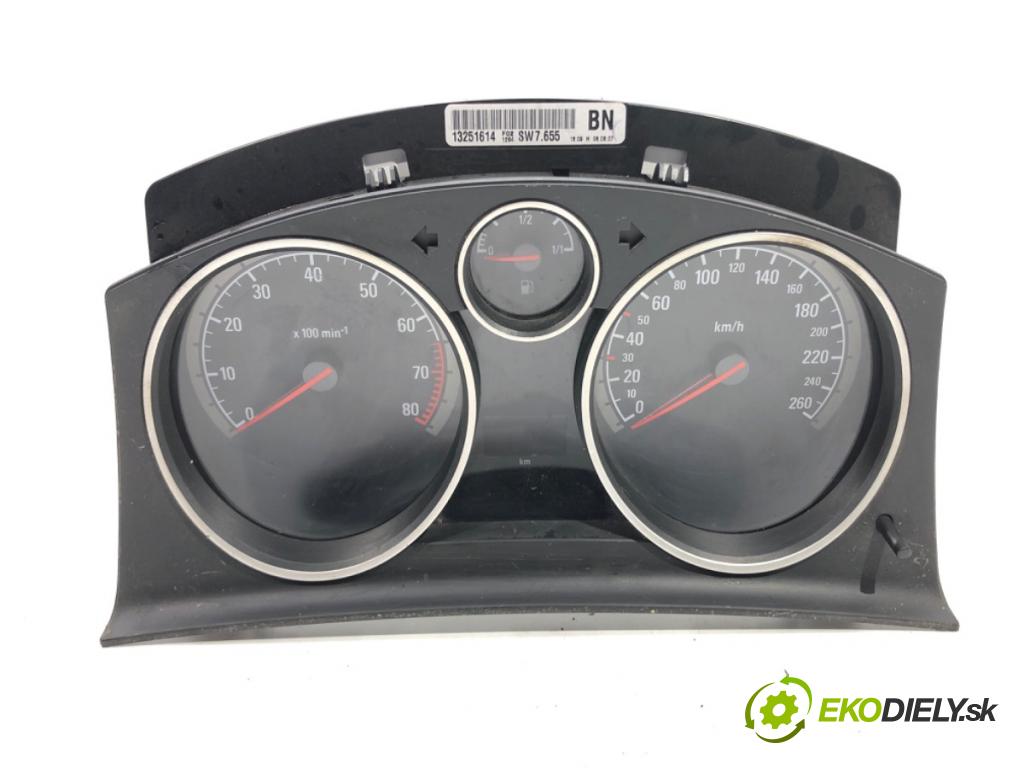 OPEL ZAFIRA / ZAFIRA FAMILY B (A05) 2005 - 2019    1.6 (M75) 77 kW [105 KM] benzyna 2005 - 2012  Prístrojovka 13251614 (Prístrojové dosky, displeje)