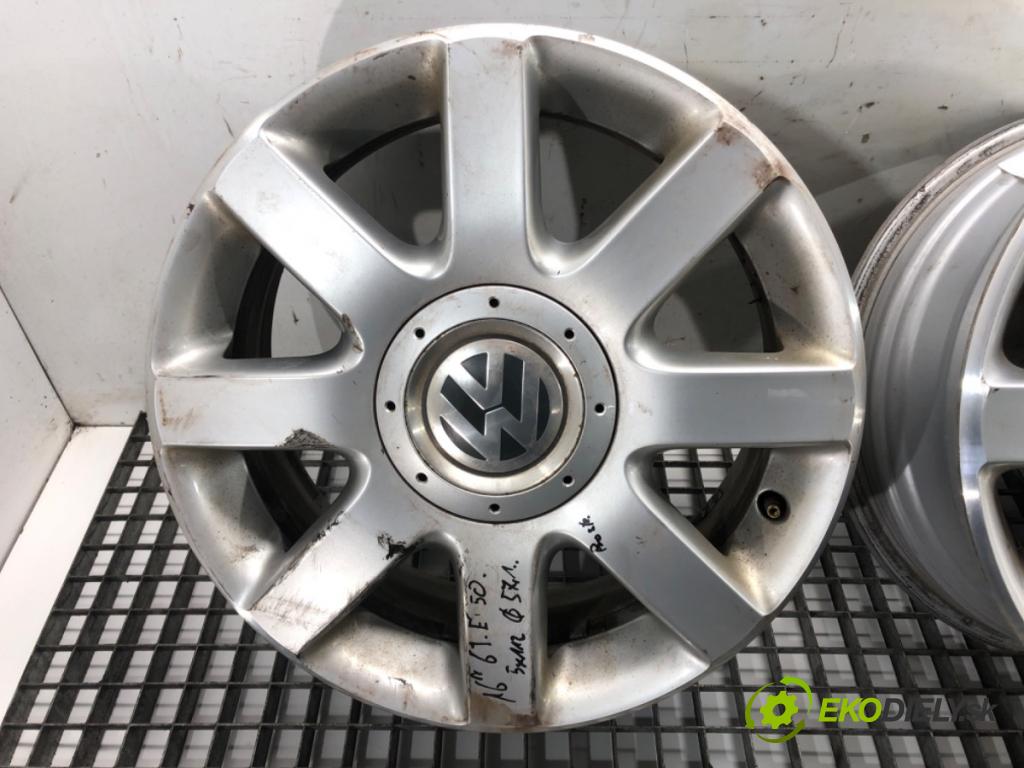 VW TOURAN (1T3) 2010 - 2015    ---  disky hliníkové 16 6J 5X112 ET 50 stred CENTR. 57.1