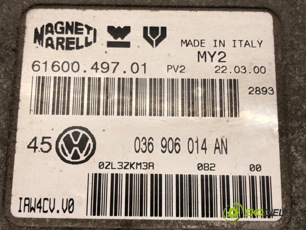 VW GOLF IV (1J1) 1997 - 2008    1.4 16V 55 kW [75 KM] benzyna 1997 - 2004  riadiaca jednotka Motor 036906014AN (Riadiace jednotky)
