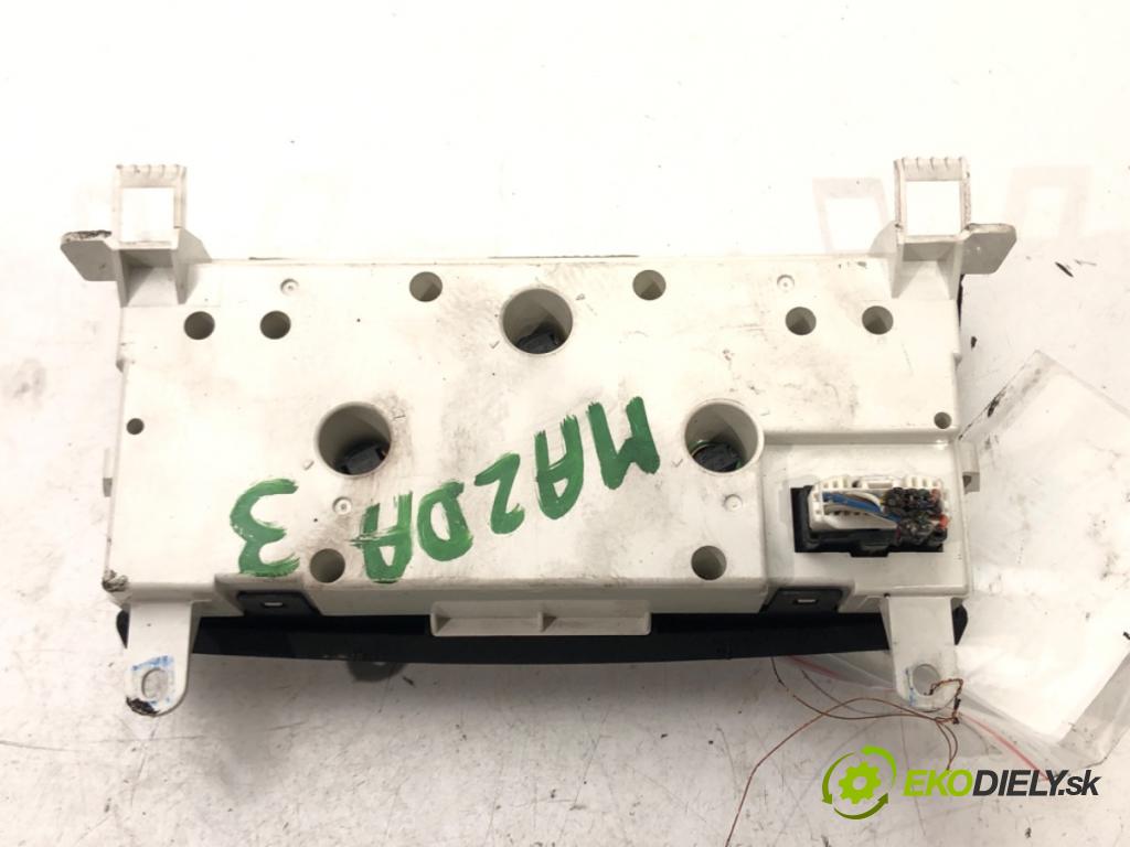 MAZDA 3 (BK) 2003 - 2009    2.0 (BKEP) 110 kW [150 KM] benzyna 2003 - 2009  Panel ovládania kúrenia K1900BP4N (Prepínače, spínače, tlačidlá a ovládače kúrenia)