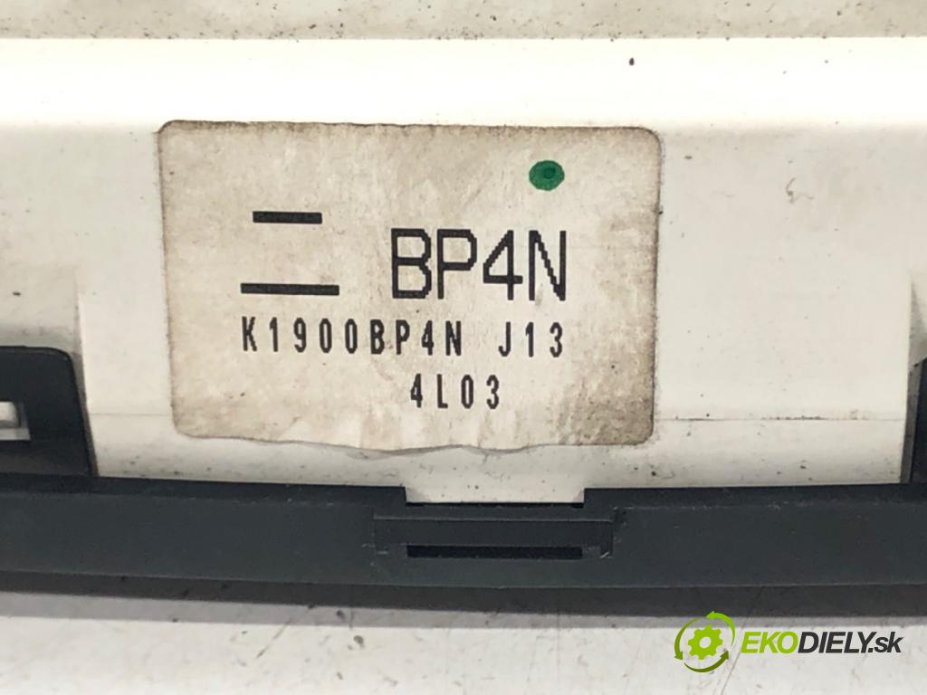 MAZDA 3 (BK) 2003 - 2009    2.0 (BKEP) 110 kW [150 KM] benzyna 2003 - 2009  Panel ovládania kúrenia K1900BP4N (Prepínače, spínače, tlačidlá a ovládače kúrenia)