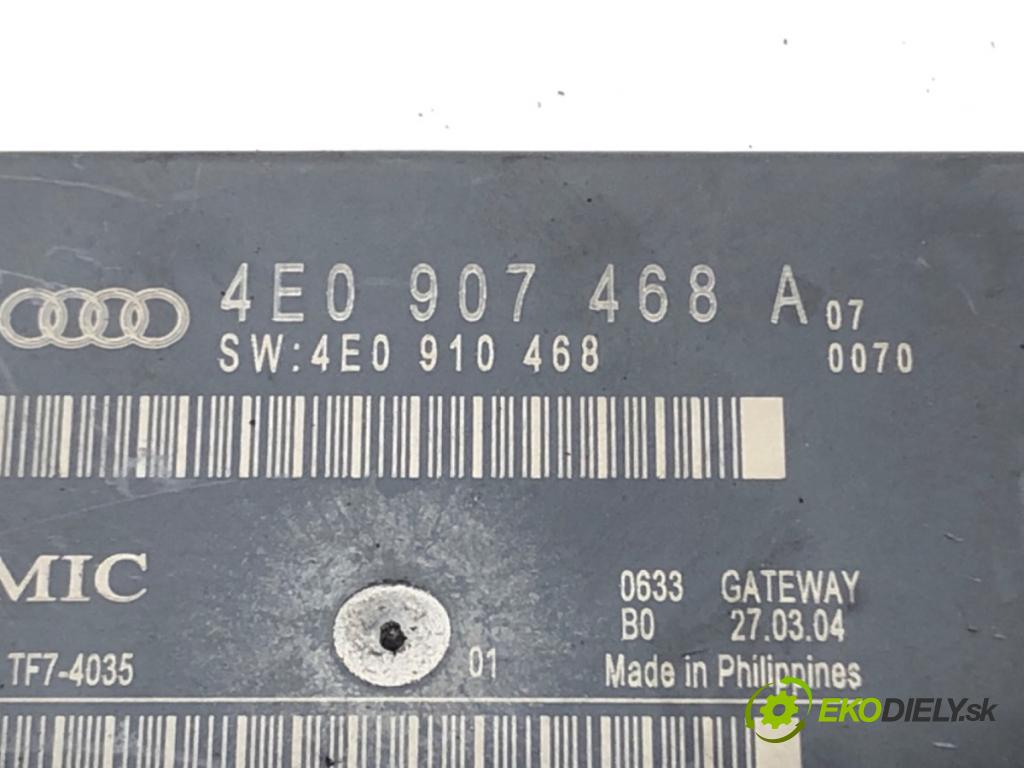 AUDI A8 D3 (4E2, 4E8) 2002 - 2010    4.0 TDI quattro 202 kW [275 KM] olej napędowy 2003  Modul GATEWAY 4E0907468A
