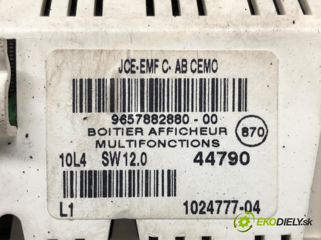 CITROEN C5 II (RC_) 2004 - 2022    1.6 HDi (RC8HZB) 80 kW [109 KM] olej napędowy 2004  Dislpej 9657882880 (Prístrojové dosky, displeje)