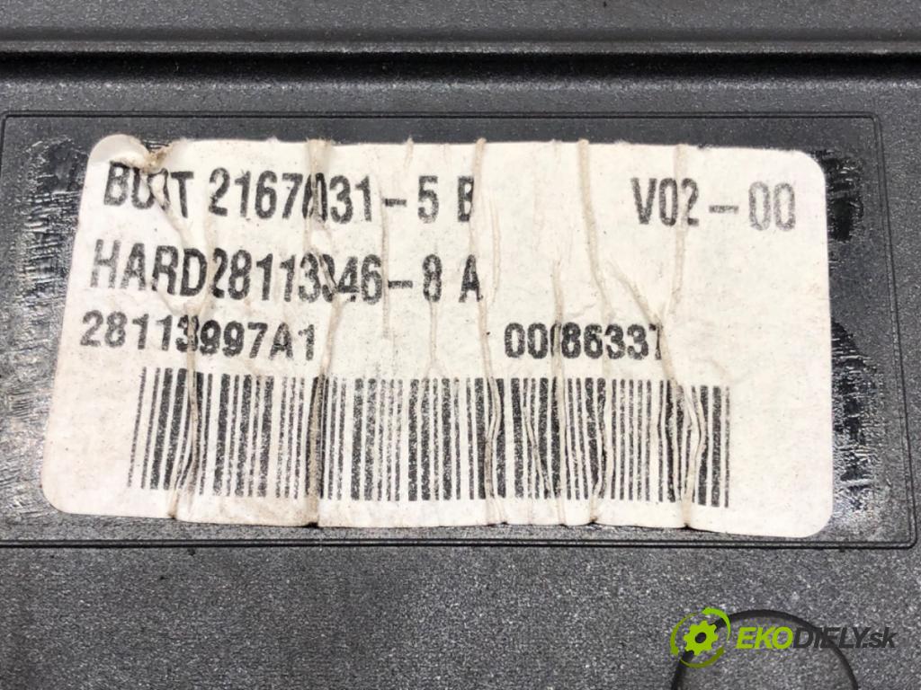 CITROEN C5 II (RC_) 2004 - 2022    1.6 HDi (RC8HZB) 80 kW [109 KM] olej napędowy 2004  modul BSI 9658158780 (Pojistkové skříňky)