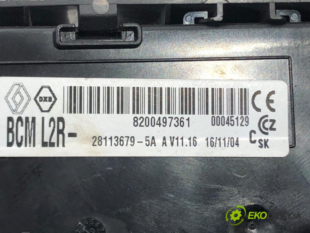 RENAULT MODUS / GRAND MODUS (F/JP0_) 2004 - 2022    1.2 (JP0C, JP0K, FP0C, FP0K, FP0P, JP0P, JP0T) 55   Modul BCM 8200497361 (Ostatné)