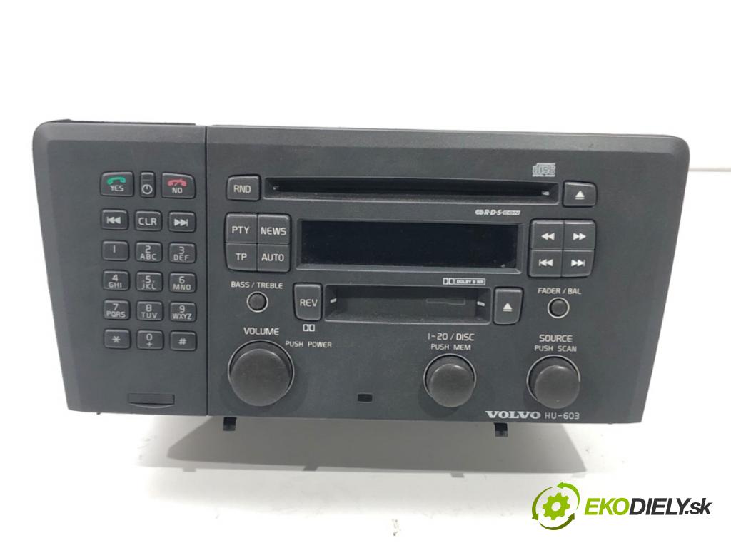 VOLVO S60 I (384) 2000 - 2010    2.4 D5 120 kW [163 KM] olej napędowy 2001 - 2010  RADIO 8651152 (Audio zariadenia)