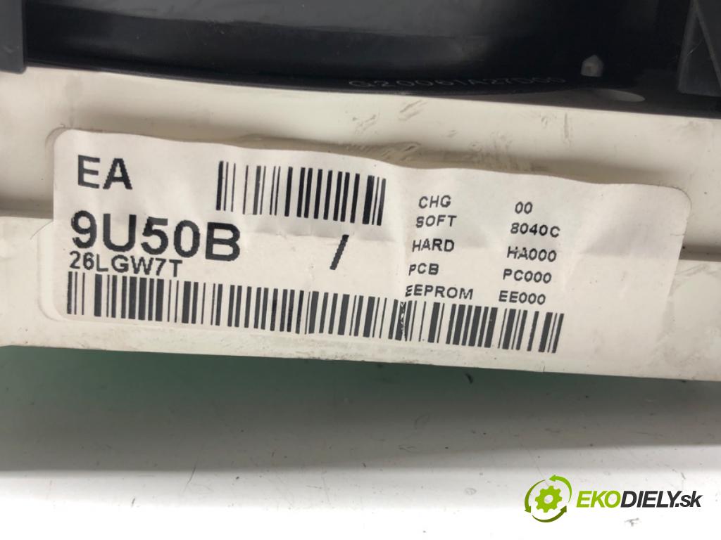 NISSAN NOTE (E11, NE11) 2005 - 2013    1.4 65 kW [88 KM] benzyna 2006 - 2012  Prístrojovka 9U50B (Prístrojové dosky, displeje)