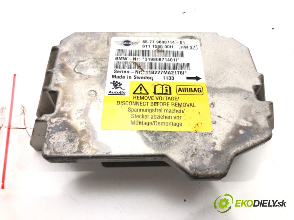 MINI MINI (R56) 2005 - 2014    One 72 kW [98 KM] benzyna 2010 - 2013  senzor airbag 9808714 (Snímače)