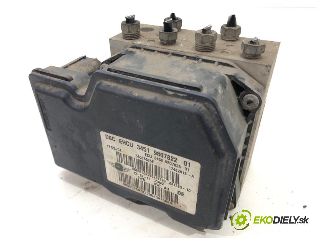 MINI MINI (R56) 2005 - 2014    One 72 kW [98 KM] benzyna 2010 - 2013  Pumpa ABS 9807822 (Pumpy ABS)