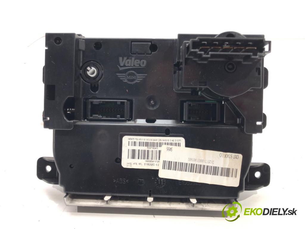MINI MINI (R56) 2005 - 2014    One 72 kW [98 KM] benzyna 2010 - 2013  Panel ovládania kúrenia  (Prepínače, spínače, tlačidlá a ovládače kúrenia)