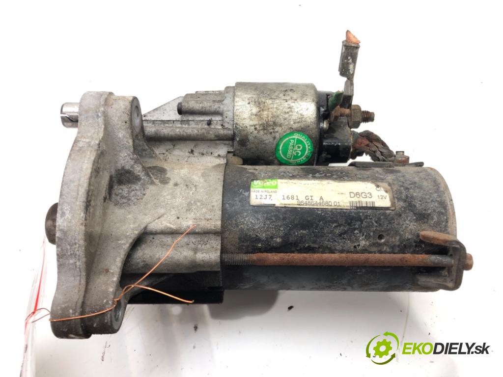 CITROEN C4 I (LC_) 2004 - 2014    1.6 16V 80 kW [109 KM] benzyna 2004 - 2011  Štartér 9648644680 (Štartéry)