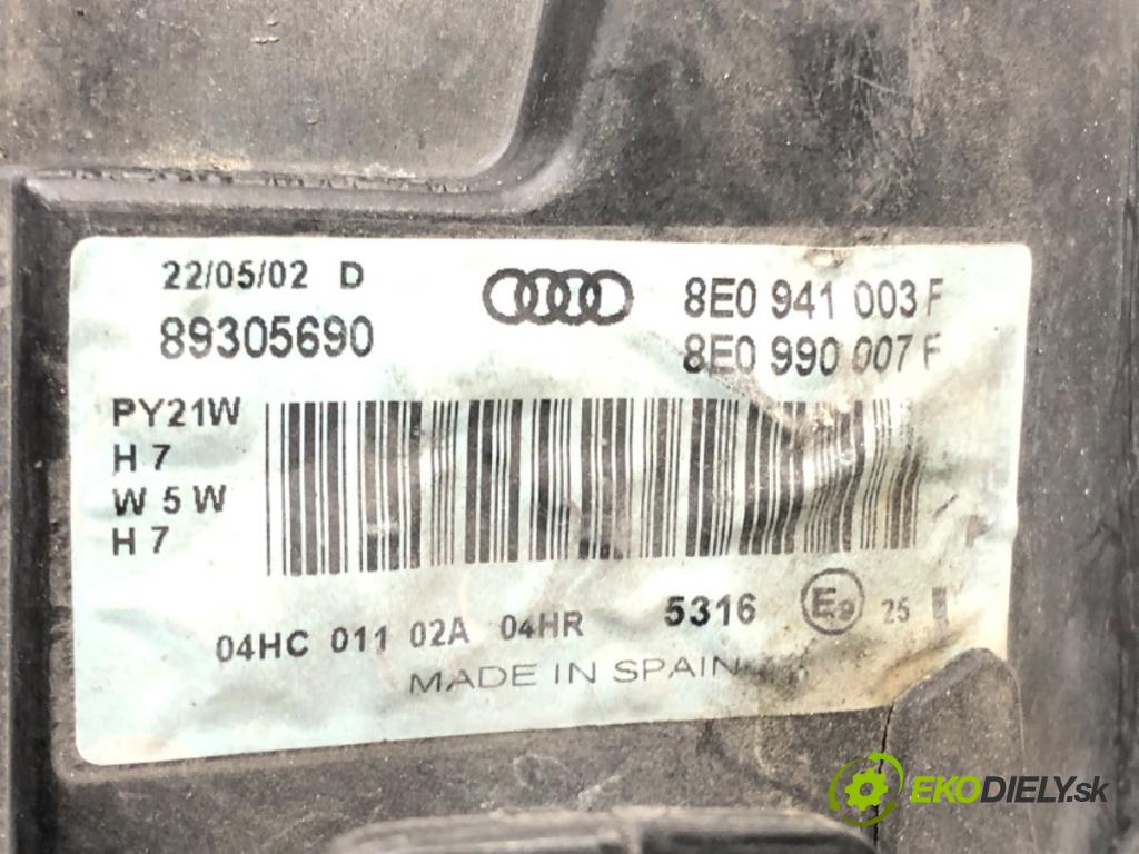 AUDI A4 B6 Avant (8E5) 2000 - 2005    3.0 quattro 162 kW [220 KM] benzyna 2001 - 2004  Svetlomet ľavy predný 8E0941003F