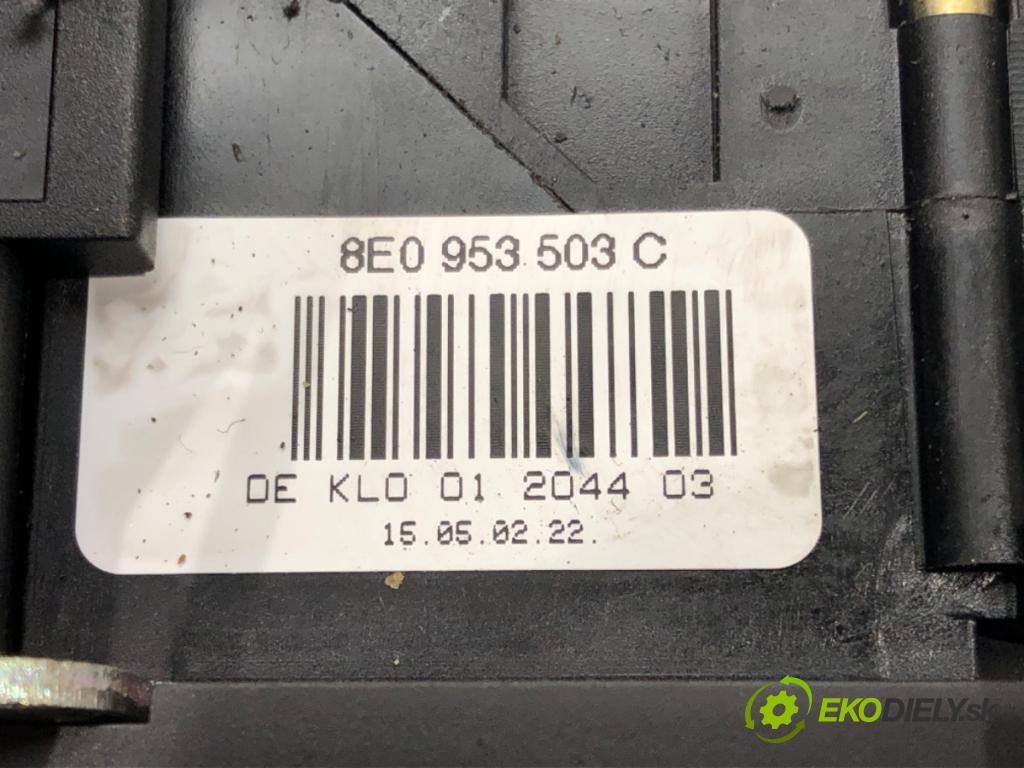 AUDI A4 B6 Avant (8E5) 2000 - 2005    3.0 quattro 162 kW [220 KM] benzyna 2001 - 2004  Prepínač kombinovaný 8E0953549L (Prepínače, spínače, tlačidlá a ovládače kúrenia)