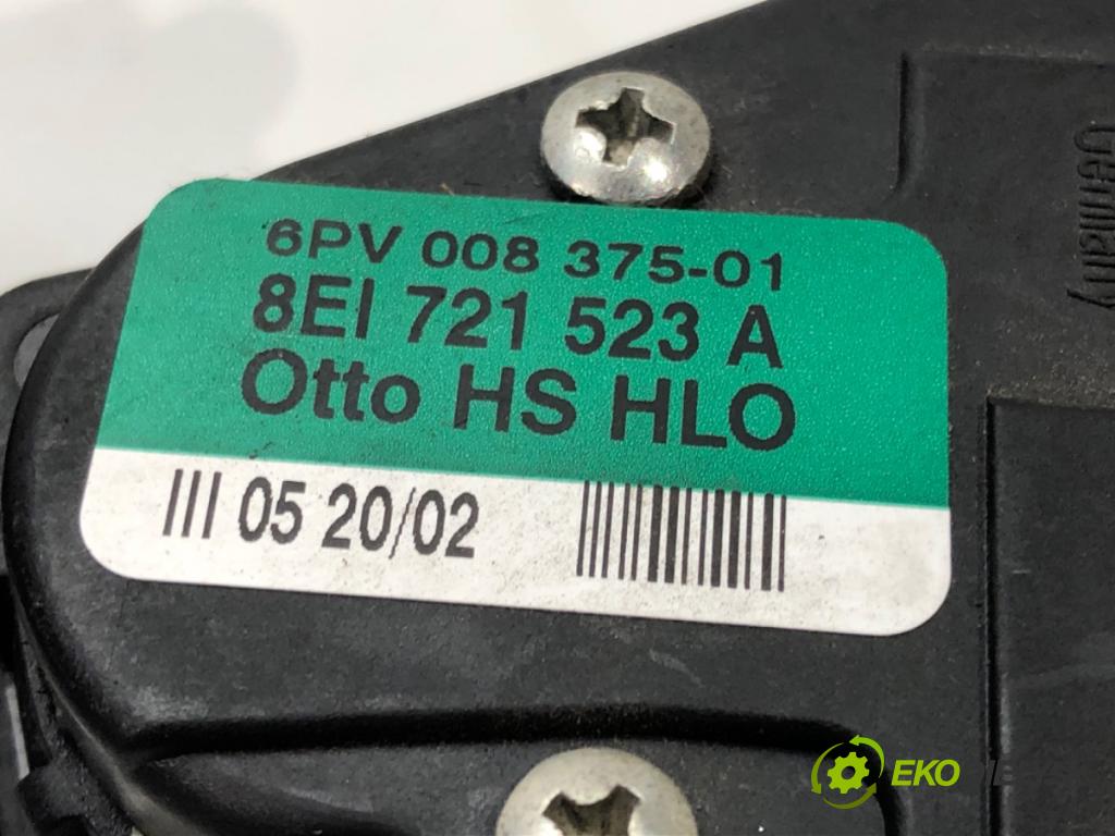 AUDI A4 B6 Avant (8E5) 2000 - 2005    3.0 quattro 162 kW [220 KM] benzyna 2001 - 2004  Potenciometer plynového pedálu 8E1721523A (Pedále)