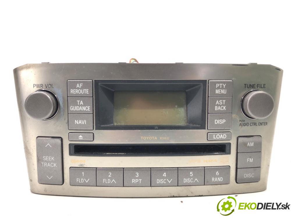 TOYOTA AVENSIS Kombi (_T25_) 2003 - 2008    2.0 D-4D (ADT250_) 93 kW [126 KM] olej napędowy 20  RADIO 86120-05130 (Audio zariadenia)